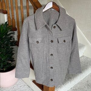 Madewell Boiled Wool Bridgman Sweater Jacket